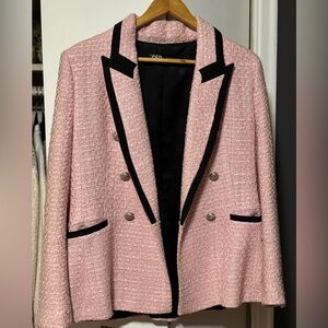 Zara Black and Pink Blazer